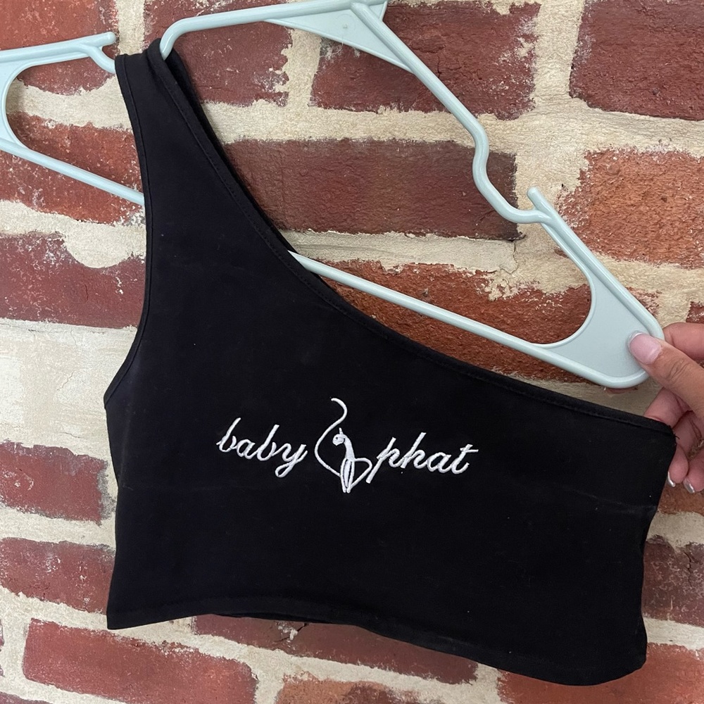 One Shoulder Baby Phat Crop Top
